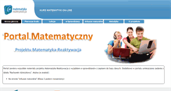 Desktop Screenshot of kursy.matematyka-reaktywacja.pl